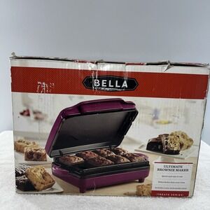 Rare New In box Bella Ultimate Brownie Maker Purple 110v 60Hz 900w Model 13603